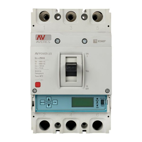AV-POWER-2/3 250А 50кА ETU6.0 EKF AV-POWER-2/3 250А 50кА ETU6.0 EKF