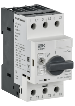 ARMAT Автоматический выключатель защиты двигателя A6 GV2P 2,5-4А IEK