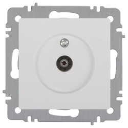 Розетка Intro Accent 6-301-01 TV одиночная IP20 СУ бел. Intro Б0063601