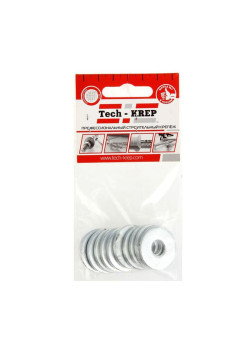 Шайба кузовная M10 цинк. DIN 9021 (уп.10шт) пакет Tech-Krep 103039