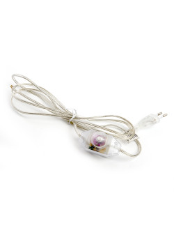Сетевой шнур с диммером 230V 2м,  прозрачный, DM103-200W