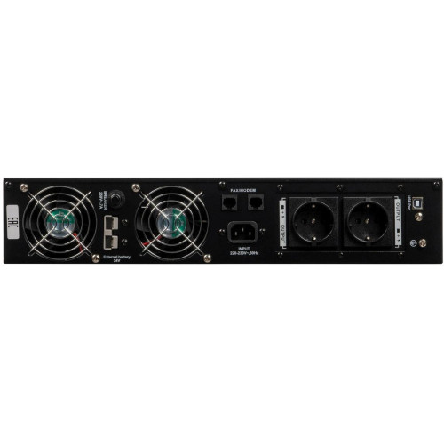 Источник бесперебойного питания Бастион RAPAN-UPS 3000-RACK-IN-4X9 2100Вт 3000ВА черный