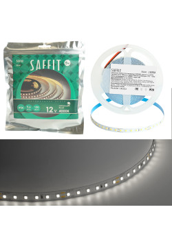 Лента светодиодная SST02 SAFFIT 120SMD(2835)/м 9.6Вт/м 12V 5000*8*1.22мм 4000К, IP20