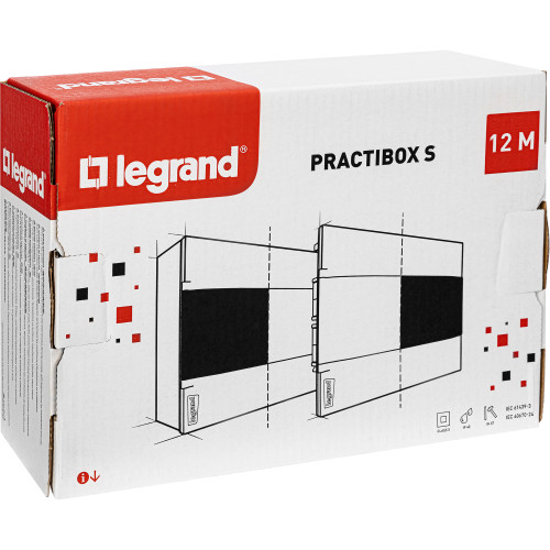 Practibox S Пластиковый щиток Встраиваемый 1X12 Дымчатая дверь Practibox S Пластиковый щиток Встраиваемый 1X12 Дымчатая дверь
