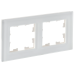 BRITE Рамка 2-местная РУ-2-2-Бр стекло белый матовый IEK BRITE Рамка 2-местная РУ-2-2-Бр стекло белый матовый IEK