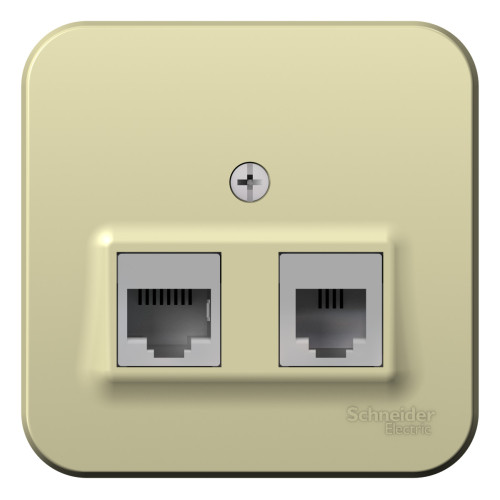 BLANCA О/У РОЗЕТКА двойная: комп.RJ45, кат.5E + телеф. RJ11, ИЗОЛ.ПЛ., БЕЖЕВЫЙ BLANCA О/У РОЗЕТКА двойная: комп.RJ45, кат.5E + телеф. RJ11, ИЗОЛ.ПЛ., БЕЖЕВЫЙ