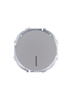 Выключатель 1-кл. СП OSEN 10А IP20 с подсветкой механизм сер. матов. LEZARD 743-7488-111