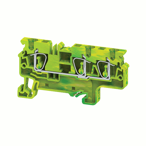 Клемма заземляющая пружинная OptiClip CXG-4-TRIPLET-PE-I-(0,2-4)-PEN