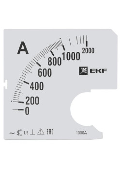 Шкала сменная для A961 1000/5А-1,5 EKF
