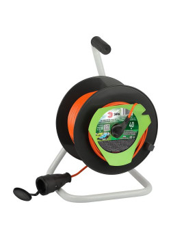 Удлинитель на катушке 1х40м без заземл. RP-1-2x1-40m ПВС 2x1 Эра Б0059771