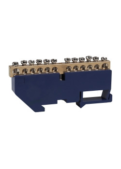 Шина нулевая с изолятором OptiKit BB-D-N-DIN-12-6х9-синий