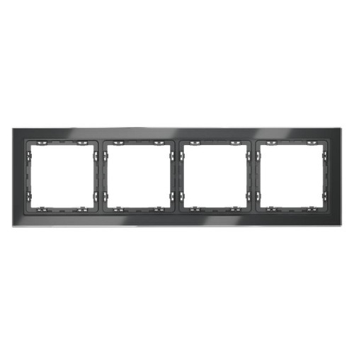 Рамка 4-м S70 стеклян. графит Voltum VLS110407 Рамка 4-м S70 стеклян. графит Voltum VLS110407