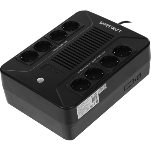Источник бесперебойного питания Smartwatt SAFE PRO 800 480Вт 800ВА черный Источник бесперебойного питания Smartwatt SAFE PRO 800 480Вт 800ВА черный