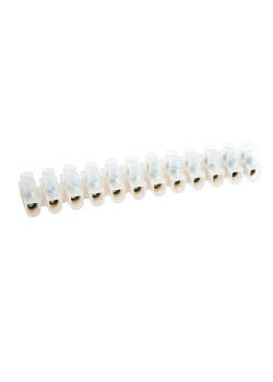 LD227-15A Зажим винтовой изолированный 450В, 15А, 12 пар, полиэтилен DIY