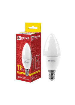 Лампа светодиодная LED-СВЕЧА-VC 11Вт свеча 3000К тепл. бел. E14 1050лм 230В IN HOME 4690612020464
