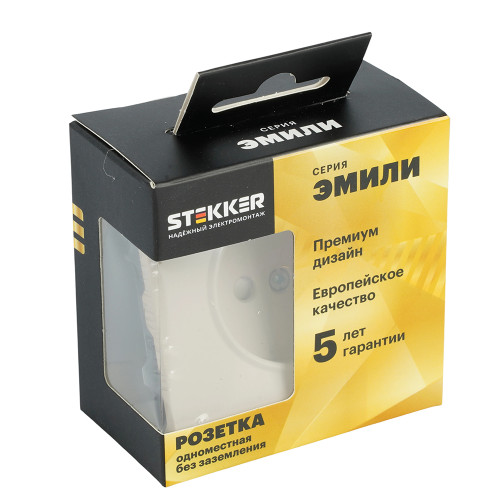 Розетка 1-местная с защитной шторкой (механизм), STEKKER, б/з, 250В, 16А, серия Эмили, RST16-5109-08, кашемир, soft touch Розетка 1-местная с защитной шторкой (механизм), STEKKER, б/з, 250В, 16А, серия Эмили, RST16-5109-08, кашемир, soft touch