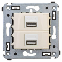 USB зарядное устройство в стену 2.1 А, Avanti, ванильная дымка