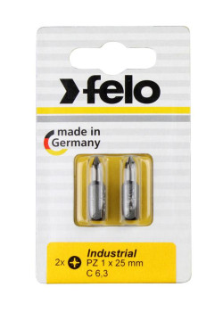 Бита крестовая Industrial PZ 1х25 (блист.2шт) FELO 02101036