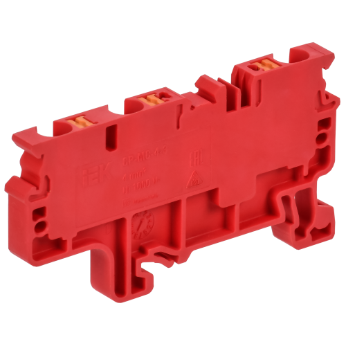 ARMAFIX Клемма пружинная Push In CP-MC 3 вывода 4мм2 красная IEK
