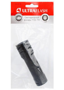 Фонарь 7102-ТН 1LED 1 режим 3хLR03 черн. (блист.-пакет) Ultraflash 11788