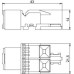 Модуль с суппорт. кат. 6 разъем RJ45 ASM-C6 OBO 6117341 Модуль с суппорт. кат. 6 разъем RJ45 ASM-C6 OBO 6117341