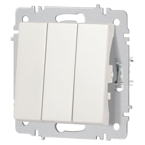 Выключатель 3-кл. СП Accent 6-106-06 10А IP20 250В AL/CU перламутр. Intro Б0063542 Выключатель 3-кл. СП Accent 6-106-06 10А IP20 250В AL/CU перламутр. Intro Б0063542