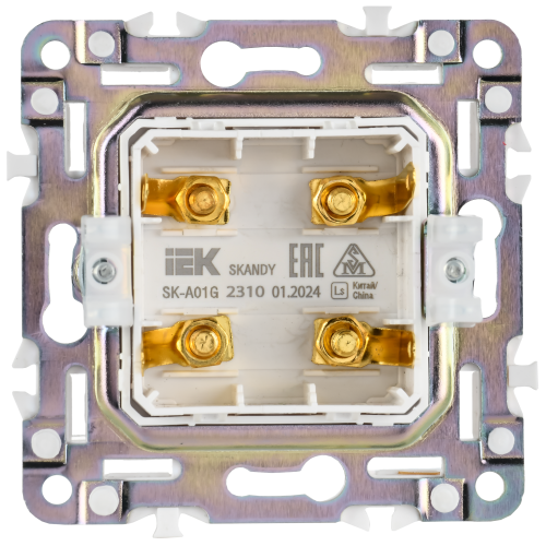SKANDY Аудиорозетка 4-местная SK-A01G графит IEK SKANDY Аудиорозетка 4-местная SK-A01G графит IEK