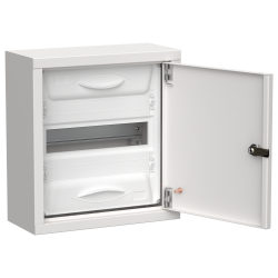 TITAN 5 Корпус металлический ЩРн-12 (1х12) 335х310х140мм IP31 белый (одна дверь) IEK
