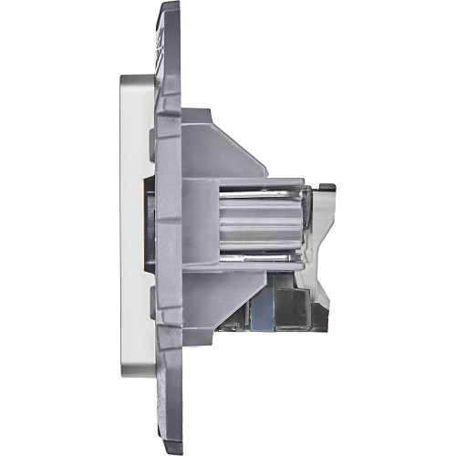INSPIRIA Розетка компьютерная RJ45 категория 6 UTP алюминий INSPIRIA Розетка компьютерная RJ45 категория 6 UTP алюминий