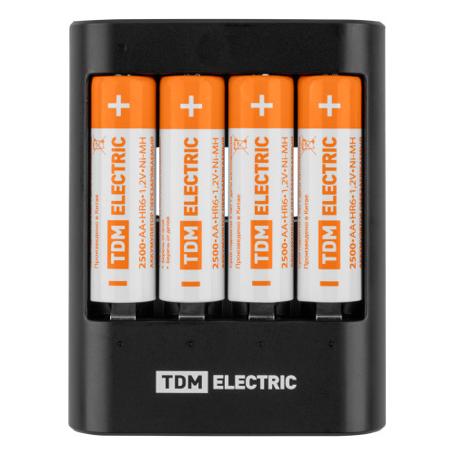 Зарядное устройство 36044Н (3600 mA 4 слота АА/ААА 4 кан.+4xAA2500 USB) TDM