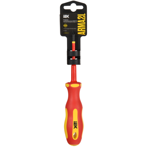 ARMA2L 5 Отвертка диэлектрическая SLIM PZ1х80 Т2 IEK ARMA2L 5 Отвертка диэлектрическая SLIM PZ1х80 Т2 IEK