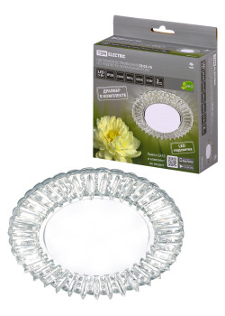 Светильник встраиваемый СВ 03-16 GX53 230В LED подсветка 5 Вт зеркальный/хром TDM