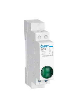 Индикатор ND9-1b AC/DC 230В (LED) (R) син. CHINT 594123