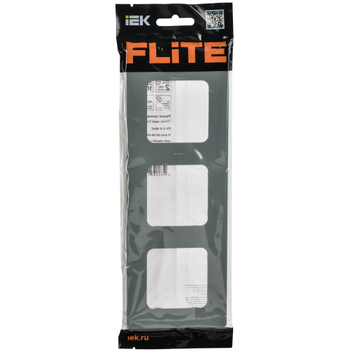 FLITE Рамка 3-местная РУ-3-К-ФлС серый IEK FLITE Рамка 3-местная РУ-3-К-ФлС серый IEK