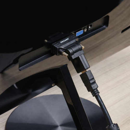 Переходник штекер DVI-D - гнездо HDMI поворотный Rexant 17-6812 Переходник штекер DVI-D - гнездо HDMI поворотный Rexant 17-6812