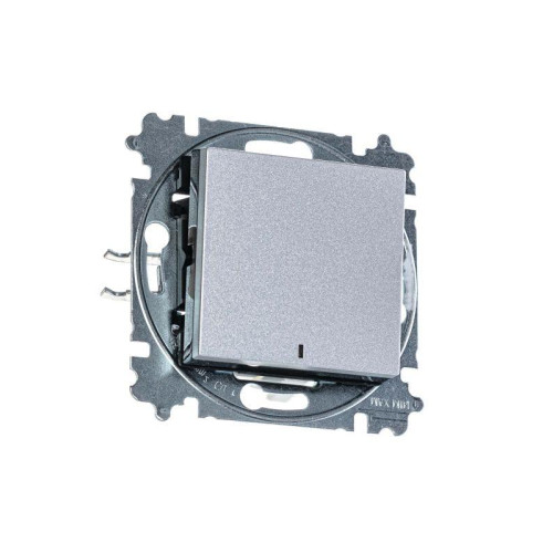 Выключатель 1-кл. СП Levit IP20 с подсветкой серебр./дым. черн. ABB 2CHH590146A6070 Выключатель 1-кл. СП Levit IP20 с подсветкой серебр./дым. черн. ABB 2CHH590146A6070