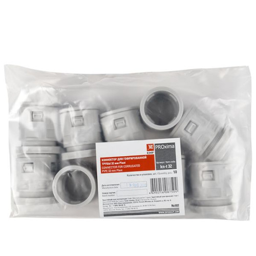 Коннектор для гофрированной трубы (32мм.) (10шт.) EKF-Plast