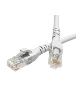 Патч-корд неэкранированный CAT5E U/UTP 4х2, LSZH, белый, 0.5м
