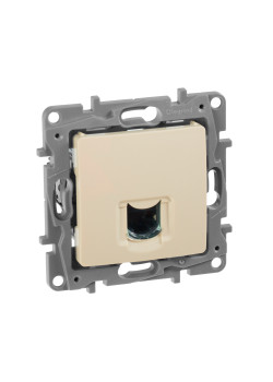 ETIKA Розетка компьютерная RJ45 категория 6 UTP слоновая кость