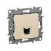 ETIKA Розетка компьютерная RJ45 категория 6 UTP слоновая кость ETIKA Розетка компьютерная RJ45 категория 6 UTP слоновая кость