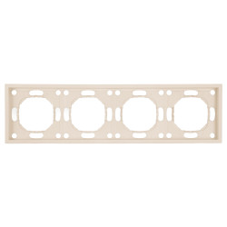 Рамка STEKKER, PFR00-5004-08 4-местная, серия Эмили, кашемир, soft touch