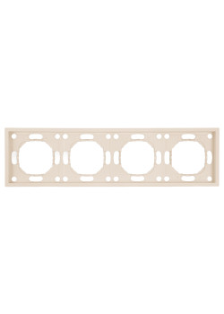 Рамка STEKKER, PFR00-5004-08 4-местная, серия Эмили, кашемир, soft touch