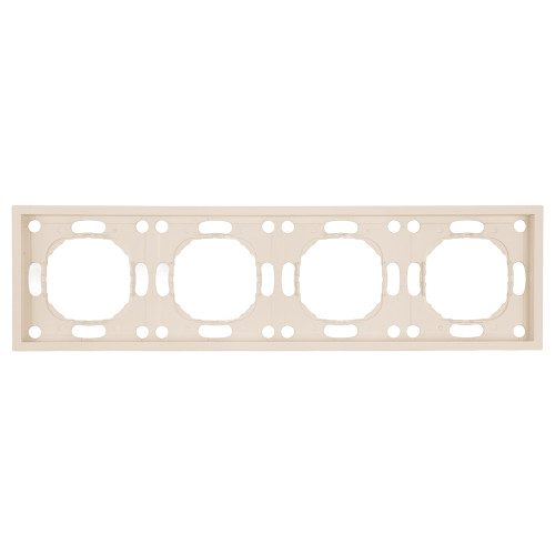 Рамка STEKKER, PFR00-5004-08 4-местная, серия Эмили, кашемир, soft touch