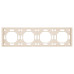 Рамка STEKKER, PFR00-5004-08 4-местная, серия Эмили, кашемир, soft touch Рамка STEKKER, PFR00-5004-08 4-местная, серия Эмили, кашемир, soft touch