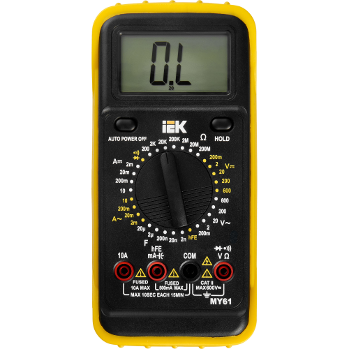 Мультиметр цифровой PROFESSIONAL MY61 IEK Мультиметр цифровой PROFESSIONAL MY61 IEK