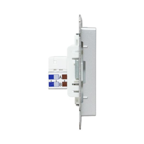 Механизм роз. HDMI+RJ45 (cat5), алюм. Эпика EKF Механизм роз. HDMI+RJ45 (cat5), алюм. Эпика EKF