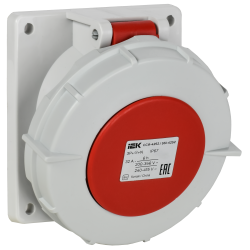 Розетка встраиваемая ССИ-4252 32А-6ч/380В 3P+PE+N IP67 IEK