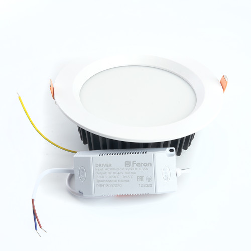 Светодиодный светильник Feron AL253 встраиваемый 30W 4000K белый серия MarketBright Светодиодный светильник Feron AL253 встраиваемый 30W 4000K белый серия MarketBright