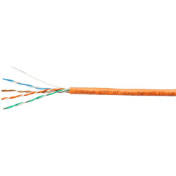 Кабель информационный Cabeus UTP-4P-CAT.5E-SOLID-OR кат.5E U/UTP 4 пары 24AWG PVC внутренний 305м оранжевый