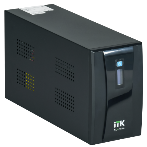 ITK ELECTRA ET ИБП Линейно-интерактивный 2кВА/1,2кВт однофазный с LCD дисплеем с АКБ 2х9AH USB порт розетки Schuko